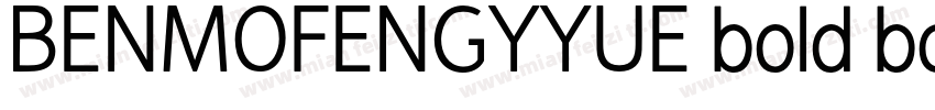 BENMOFENGYYUE bold bold字体转换
